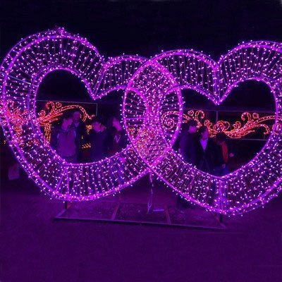 Heart Christmas decoration light by JKPARKRIDES