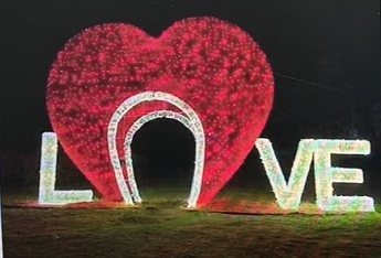 Love Heart Christmas decoration light by JKPARKRIDES