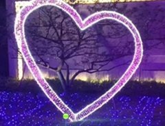 Flat Heart Christmas decoration light by JKPARKRIDES