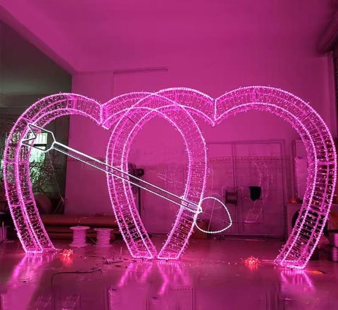 Cupid Heart Christmas decoration light by JKPARKRIDES