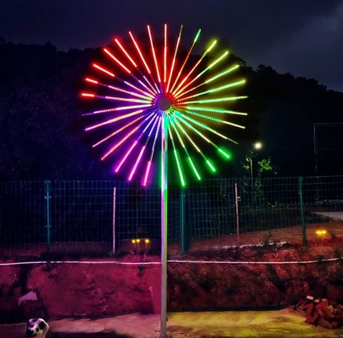 Flat Firework Light Christmas decoration light by JKPARKRIDES