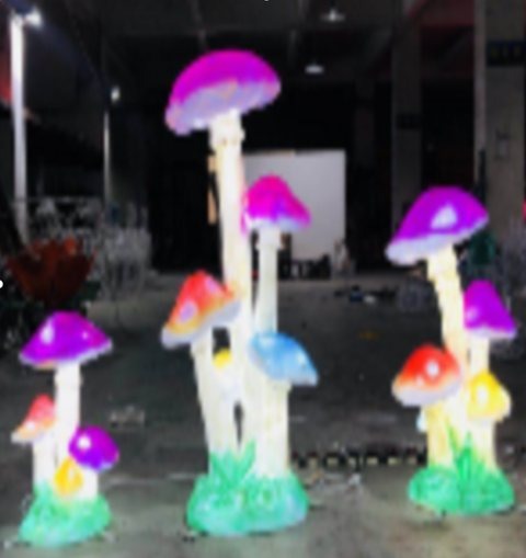 Mushroom Christmas decoration light by JKPARKRIDES