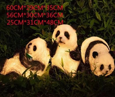 Panda Christmas decoration light by JKPARKRIDES