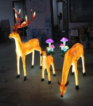 Sika Deer Christmas decoration light by JKPARKRIDES