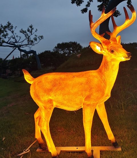 Deer Christmas decoration light by JKPARKRIDES