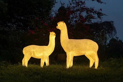 Alpaca Christmas decoration light by JKPARKRIDES