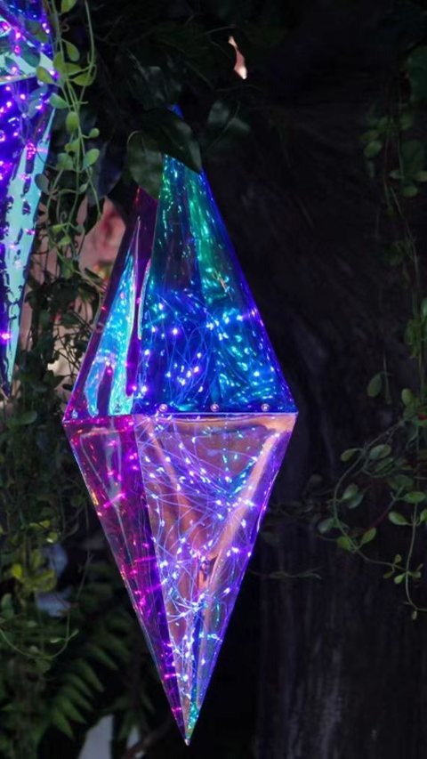 Colour Cone Christmas decoration light by JKPARKRIDES