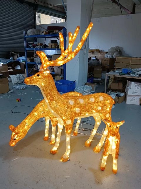 3D Deer Christmas decoration light by JKPARKRIDES