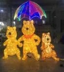 Bear Set Christmas decoration light by JKPARKRIDES