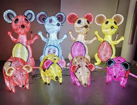 Mouse Christmas decoration light by JKPARKRIDES
