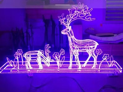 3D Deer Christmas decoration light by JKPARKRIDES