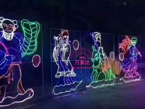 Eight Immortals Christmas decoration light by JKPARKRIDES