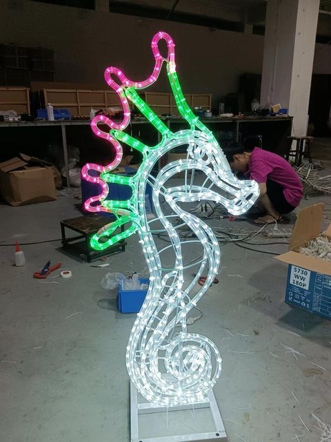 Seahorse Christmas decoration light by JKPARKRIDES