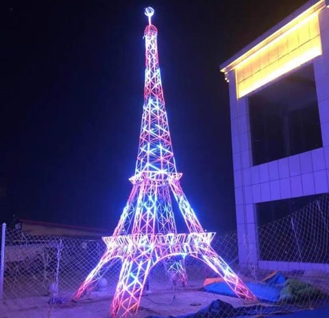 Eiffel Tower Christmas decoration light by JKPARKRIDES