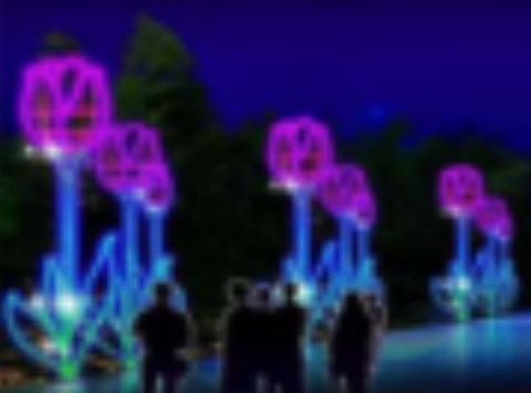 Tulip Christmas decoration light by JKPARKRIDES