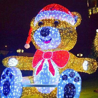 Colour Bear Christmas decoration light by JKPARKRIDES