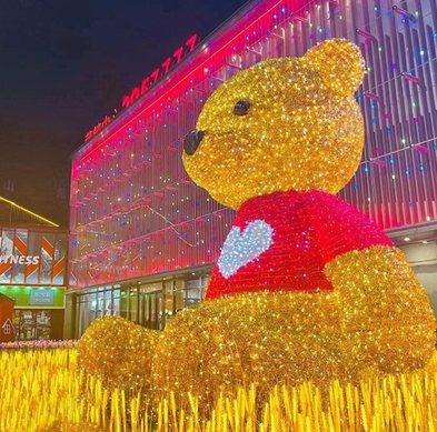 Heart Bear Christmas decoration light by JKPARKRIDES