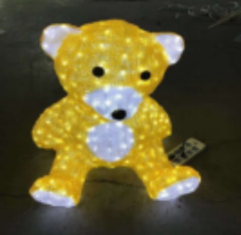 Panda Christmas decoration light by JKPARKRIDES