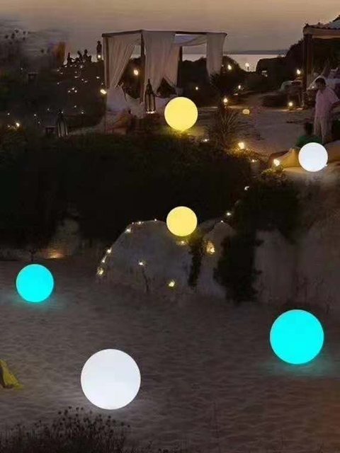 Solid Colour ball Christmas decoration light by JKPARKRIDES