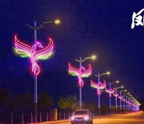 Phoenix Christmas decoration light by JKPARKRIDES