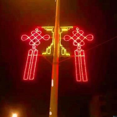 Street-Mounted Chinese Knot Christmas decoration light by JKPARKRIDES