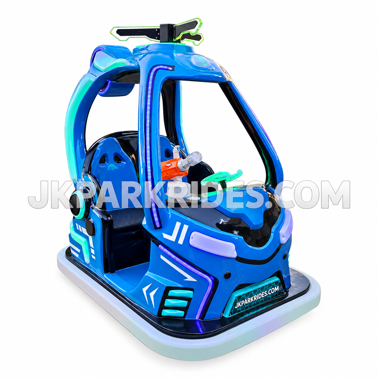 Children's bumper car plaza with a gun play equipment two-person play car shopping mall electric car — JKPARKRIDES product image