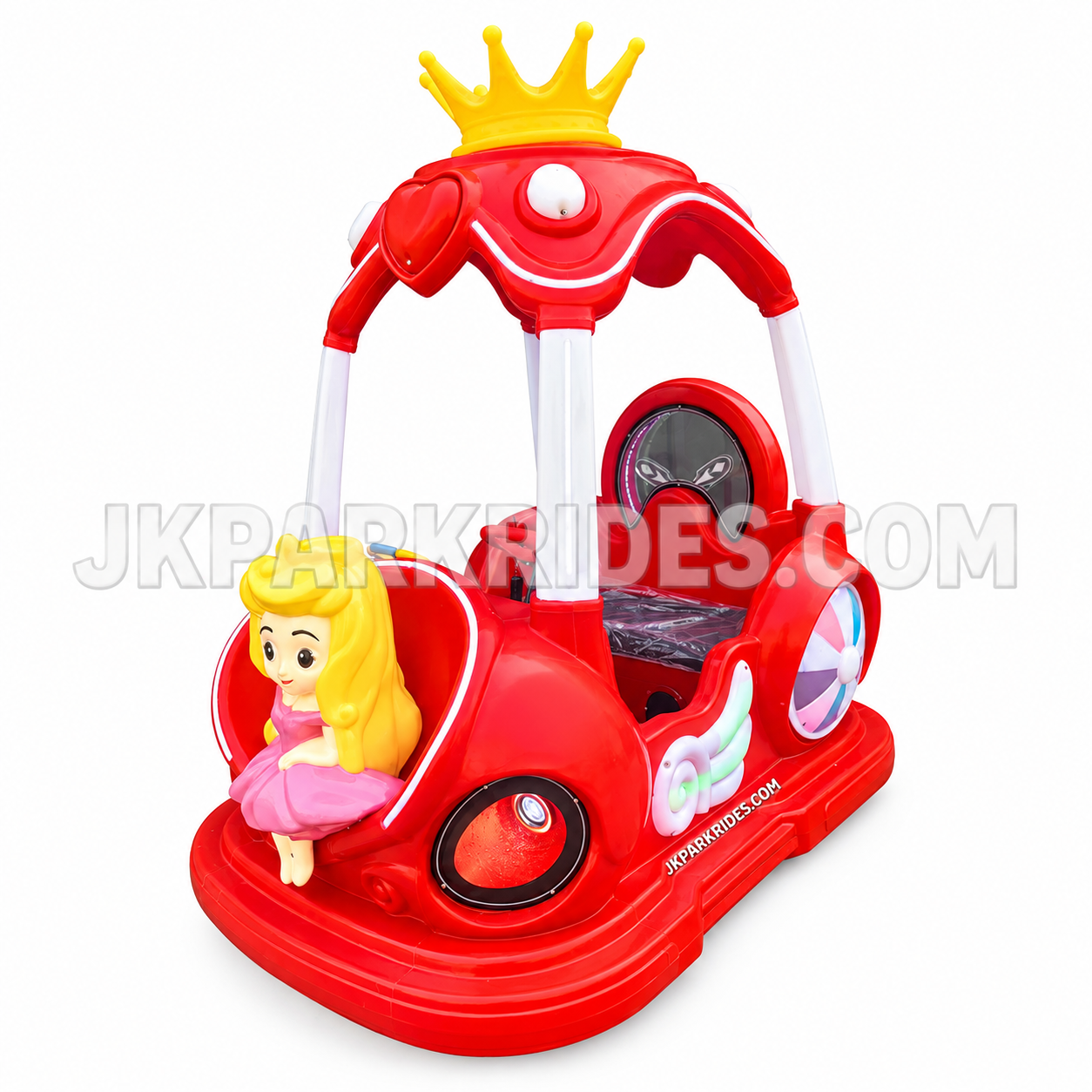 Children's electric bumper car battery powered indoor and garden princess amusement park ride happy park toys — JKPARKRIDES product image