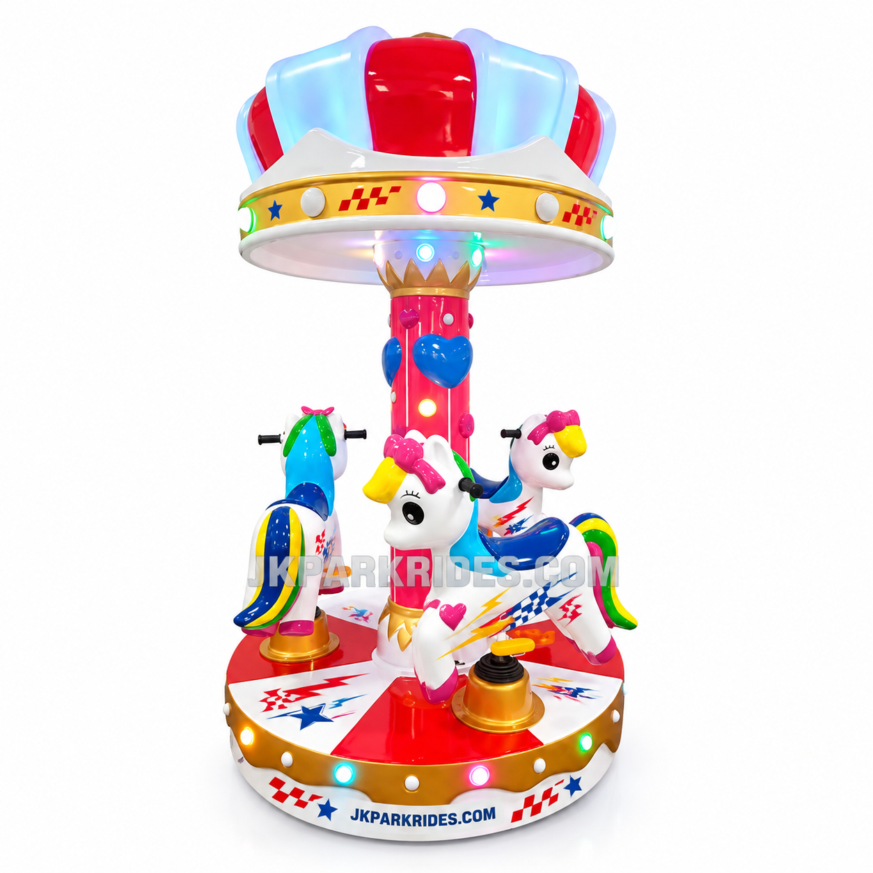 Sweetheart Party - Three Person Mini Carousel — JKPARKRIDES product image