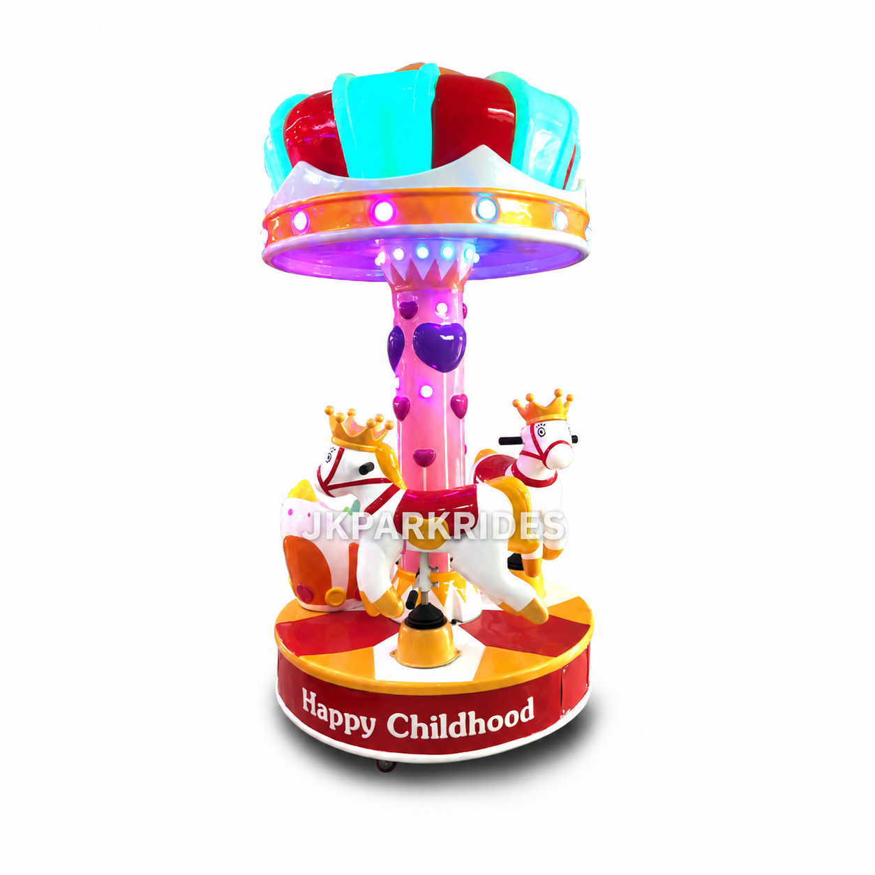 Coin Operated Mini Carousel — JKPARKRIDES product image