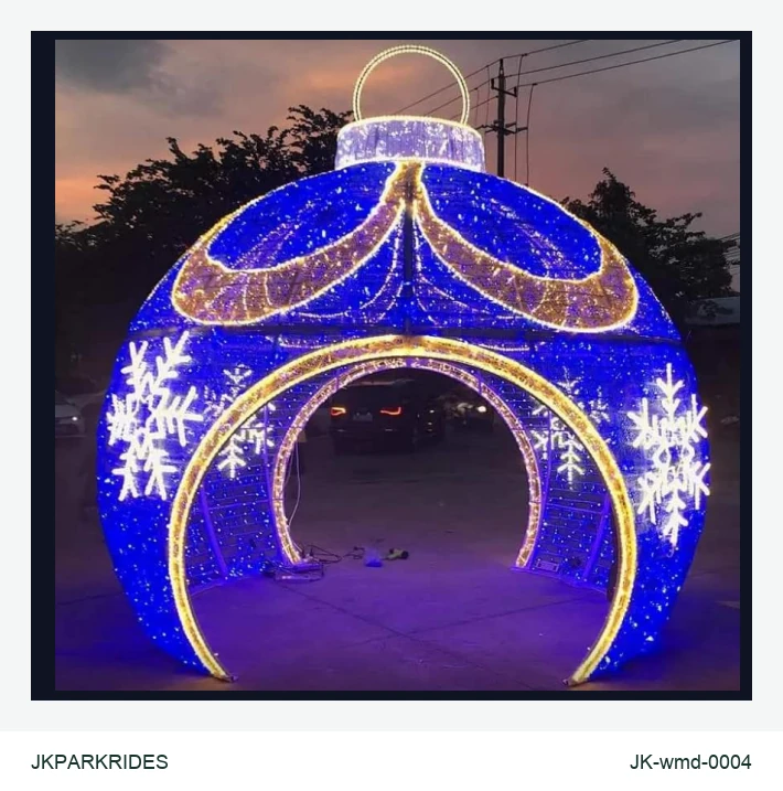 3D Christmas Ball Decorations lighting product, JKPARKRIDES SKU JK-wmd-0004