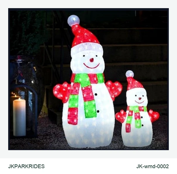 3D Snowman Decorations lighting product, JKPARKRIDES SKU JK-wmd-0002