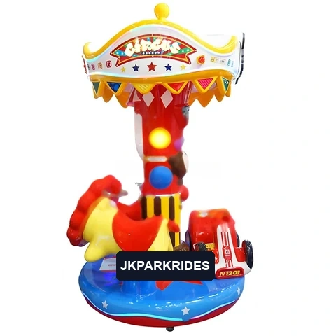Circus Three-Person Mini Carousel — overall equipment view