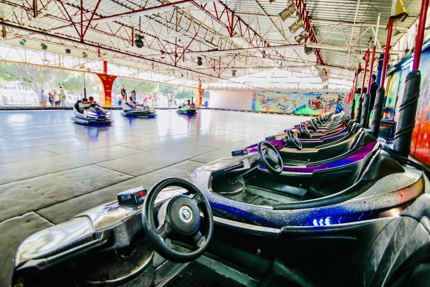 Bumper Cars — seat or equipment detail
