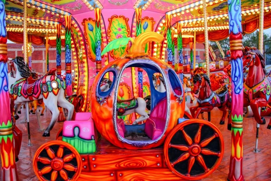 Carousel — seat or equipment detail