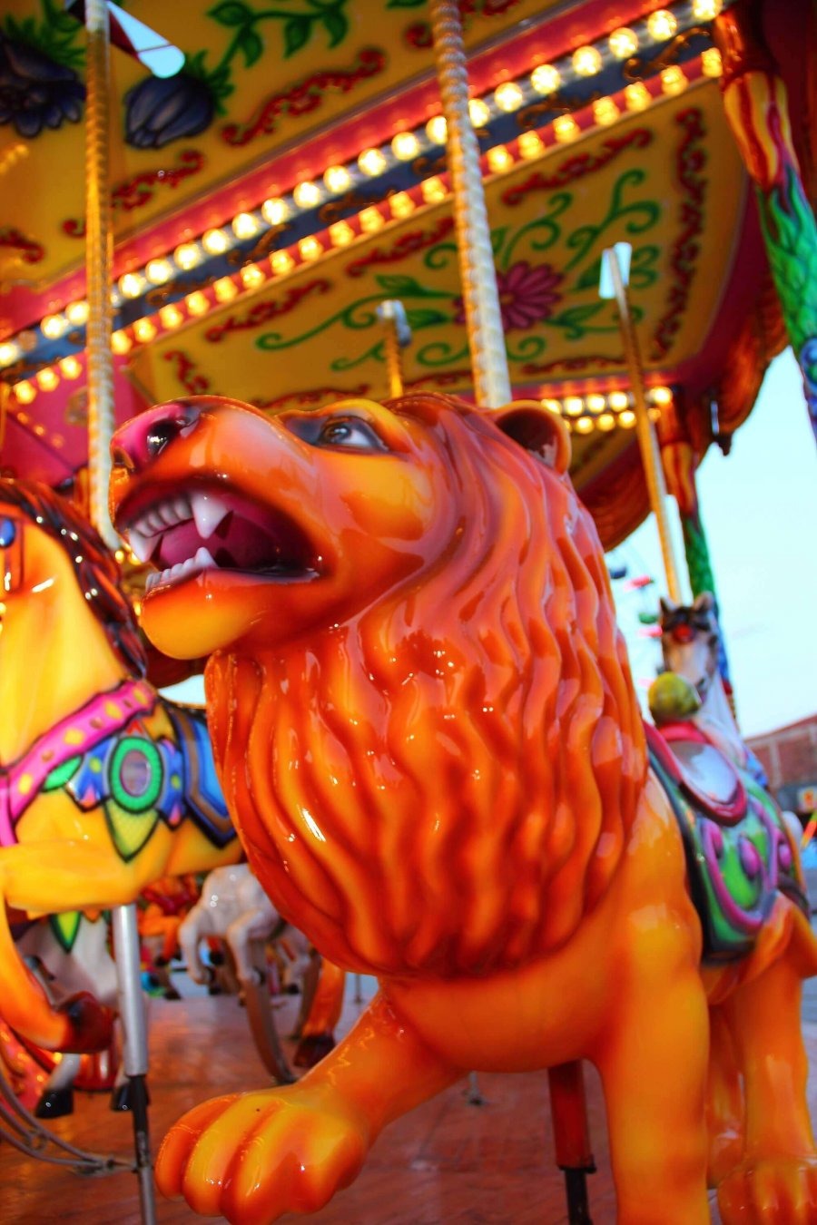 Carousel — seat or equipment detail