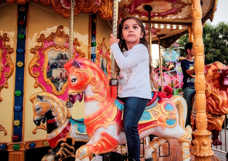Carousel — seat or equipment detail