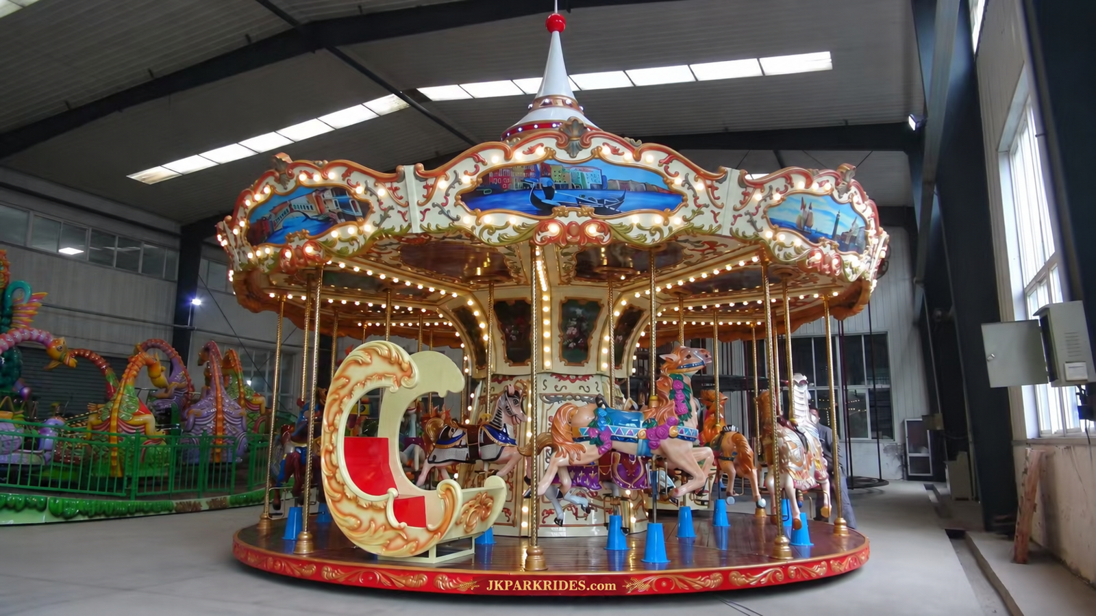 16-Seat Carousel outdoor amusement ride