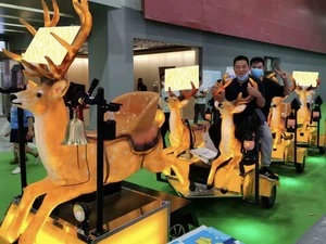 Christmas Deer Train by JKPARKRIDES