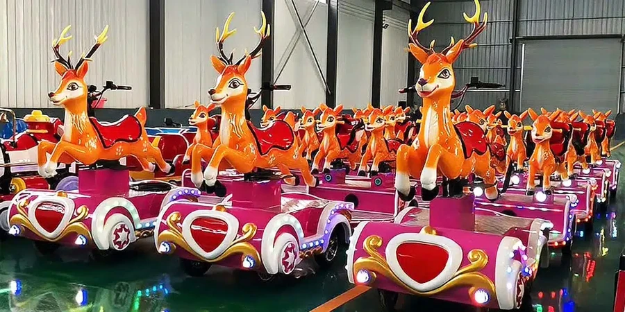 Christmas Deer Train by JKPARKRIDES