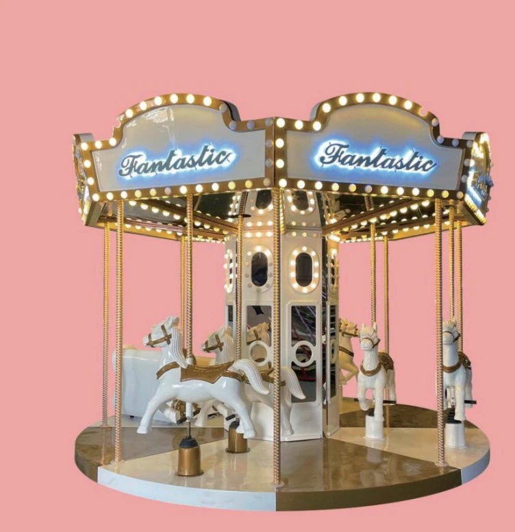 Snowy White Carousel by JKPARKRIDES