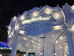 Snowy White Carousel by JKPARKRIDES