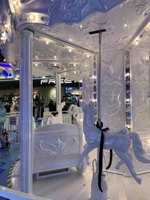 Snowy White Carousel by JKPARKRIDES